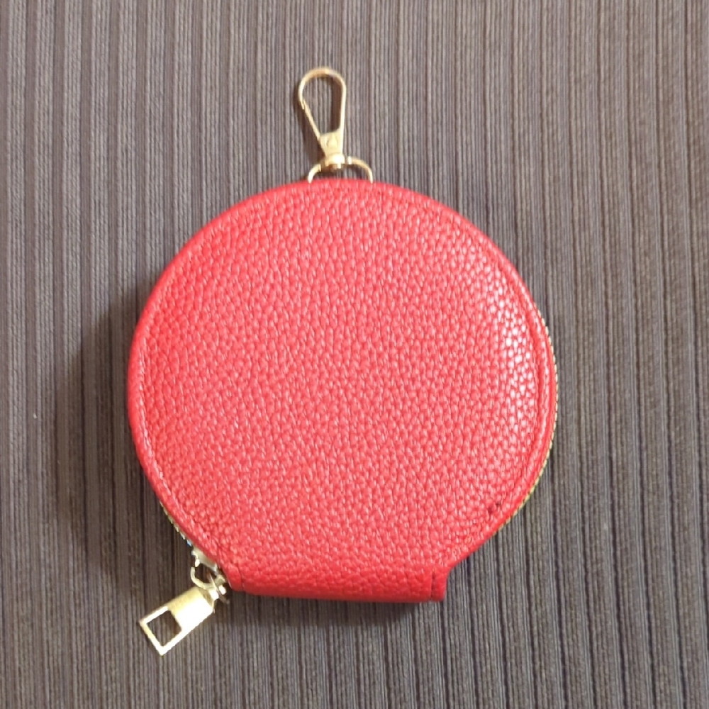 Red Round Coin Purse